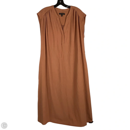 Dress Casual Maxi By Banana Republic In Orange, Size: L