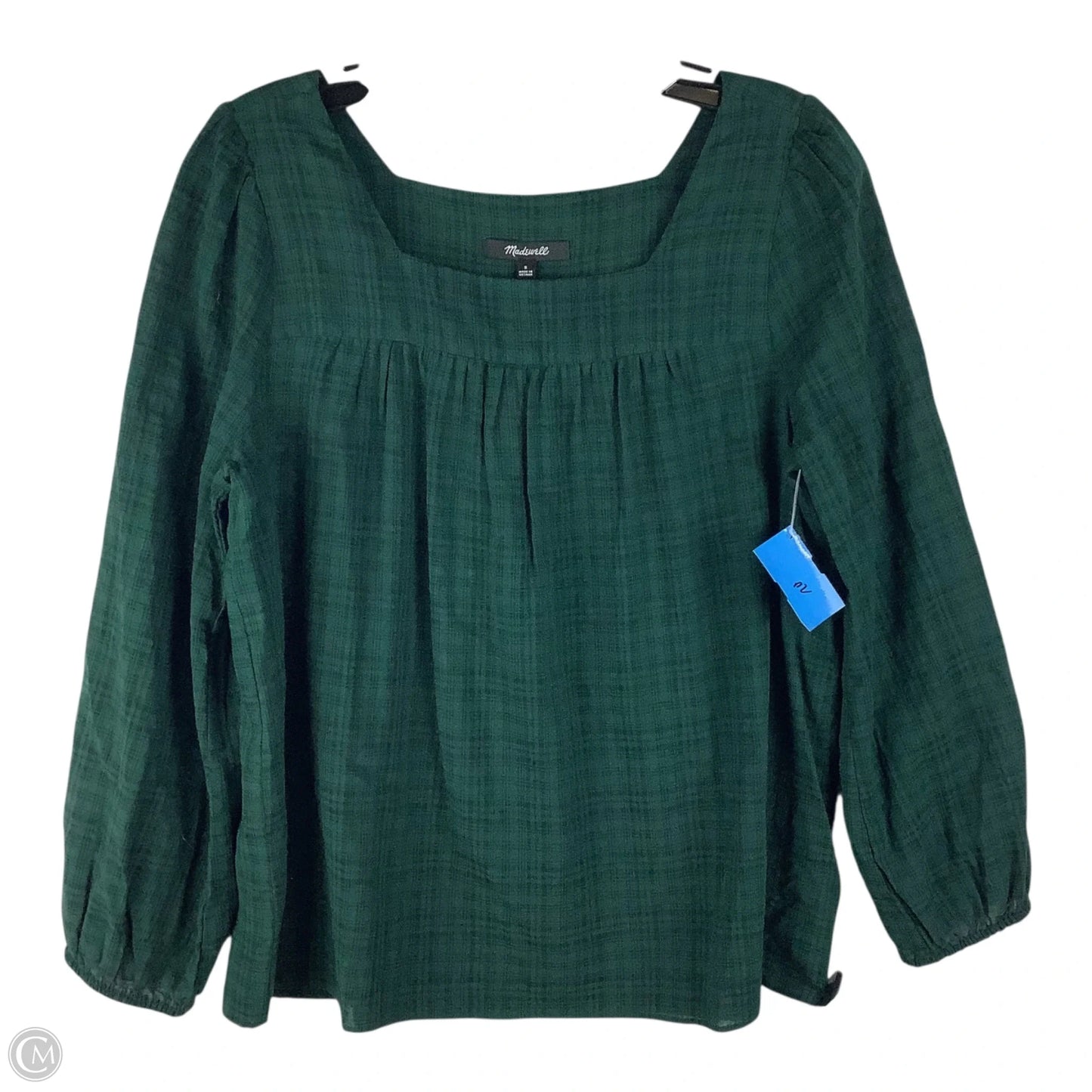 Top Long Sleeve By Madewell In Green, Size: S