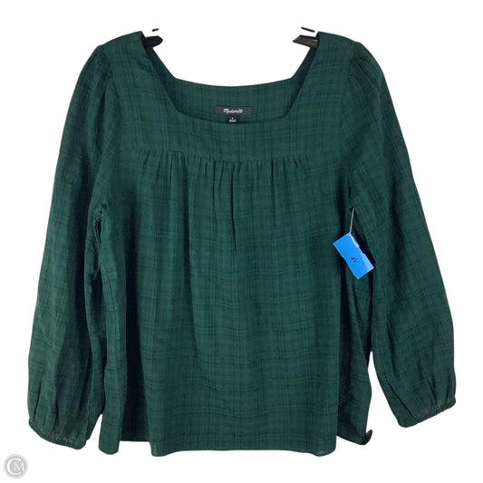 Top Long Sleeve By Madewell In Green, Size: S