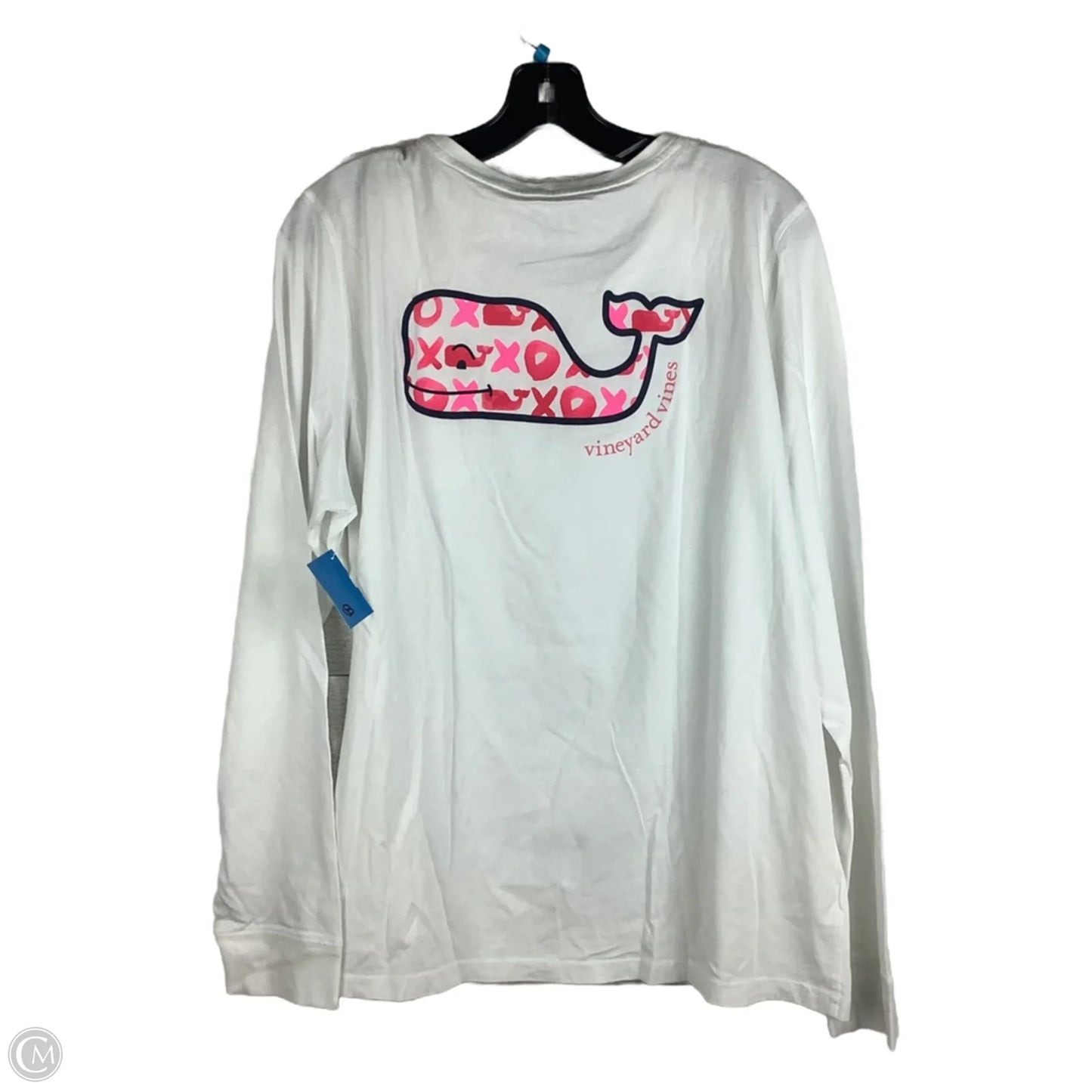 Top Long Sleeve By Vineyard Vines In White, Size: Xl