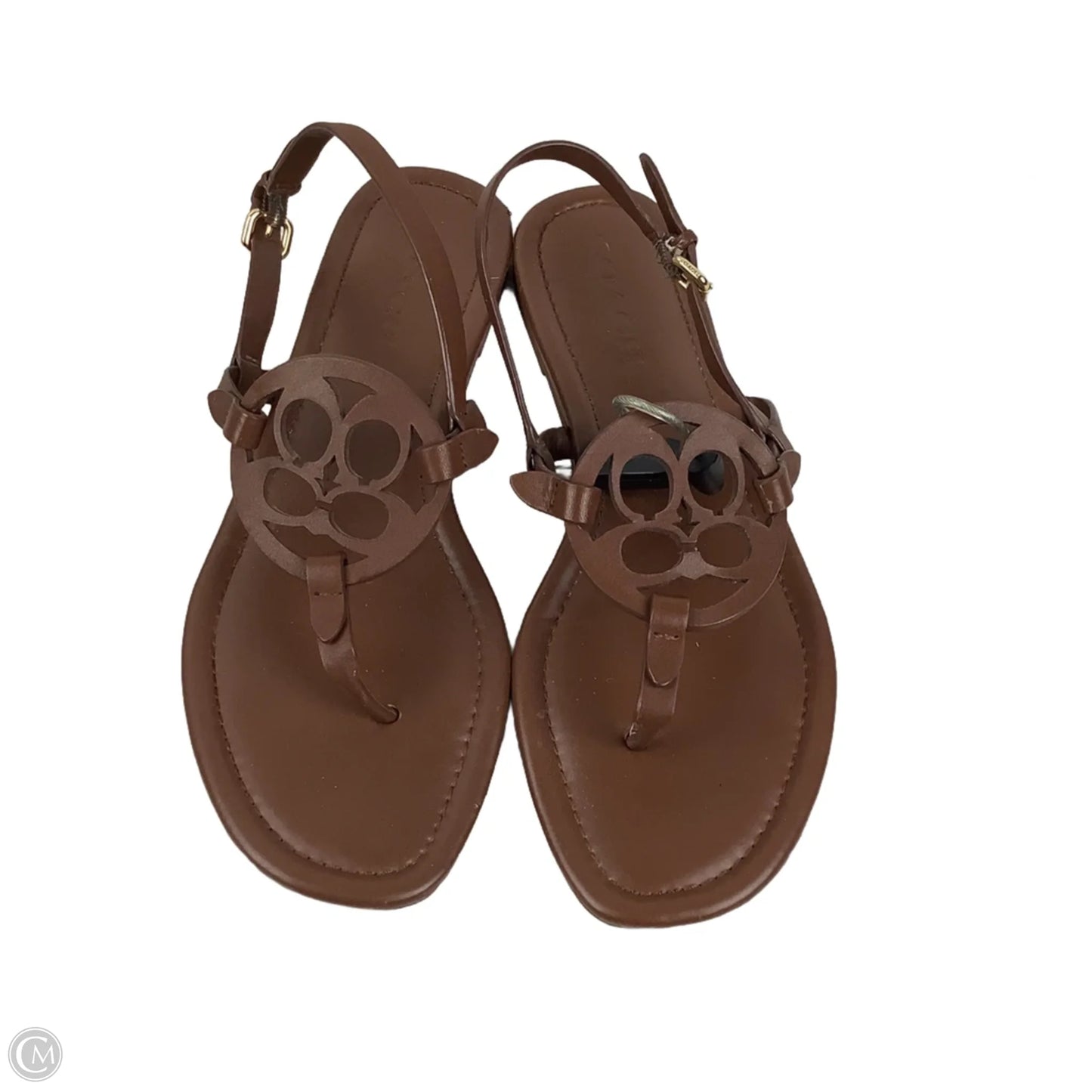 Sandals Designer By Coach In Brown, Size: 8.5
