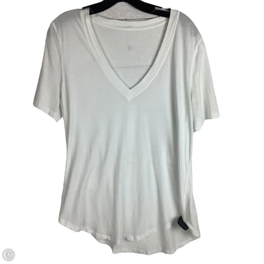 Athletic Top Short Sleeve By Lululemon In White, Estimated Size: 10/12