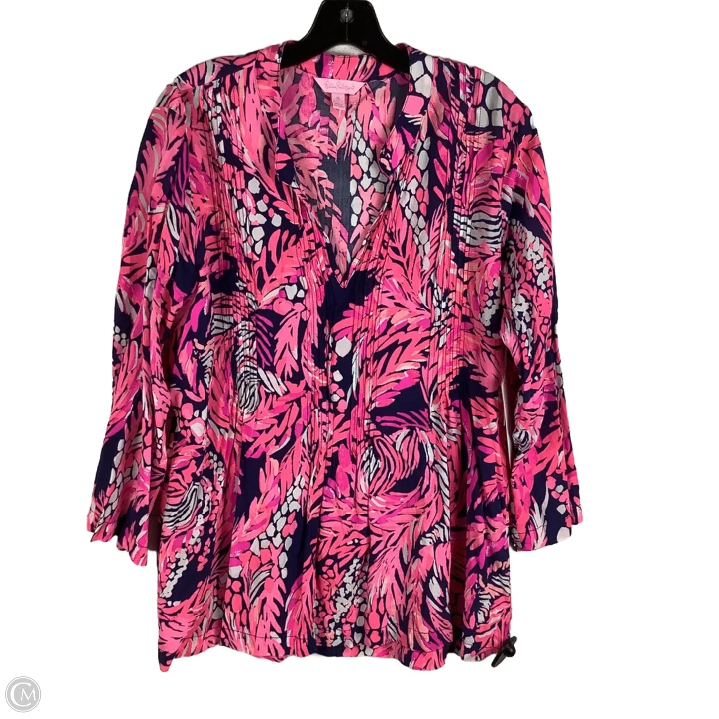Top Long Sleeve Designer By Lilly Pulitzer In Pink, Size: Xl