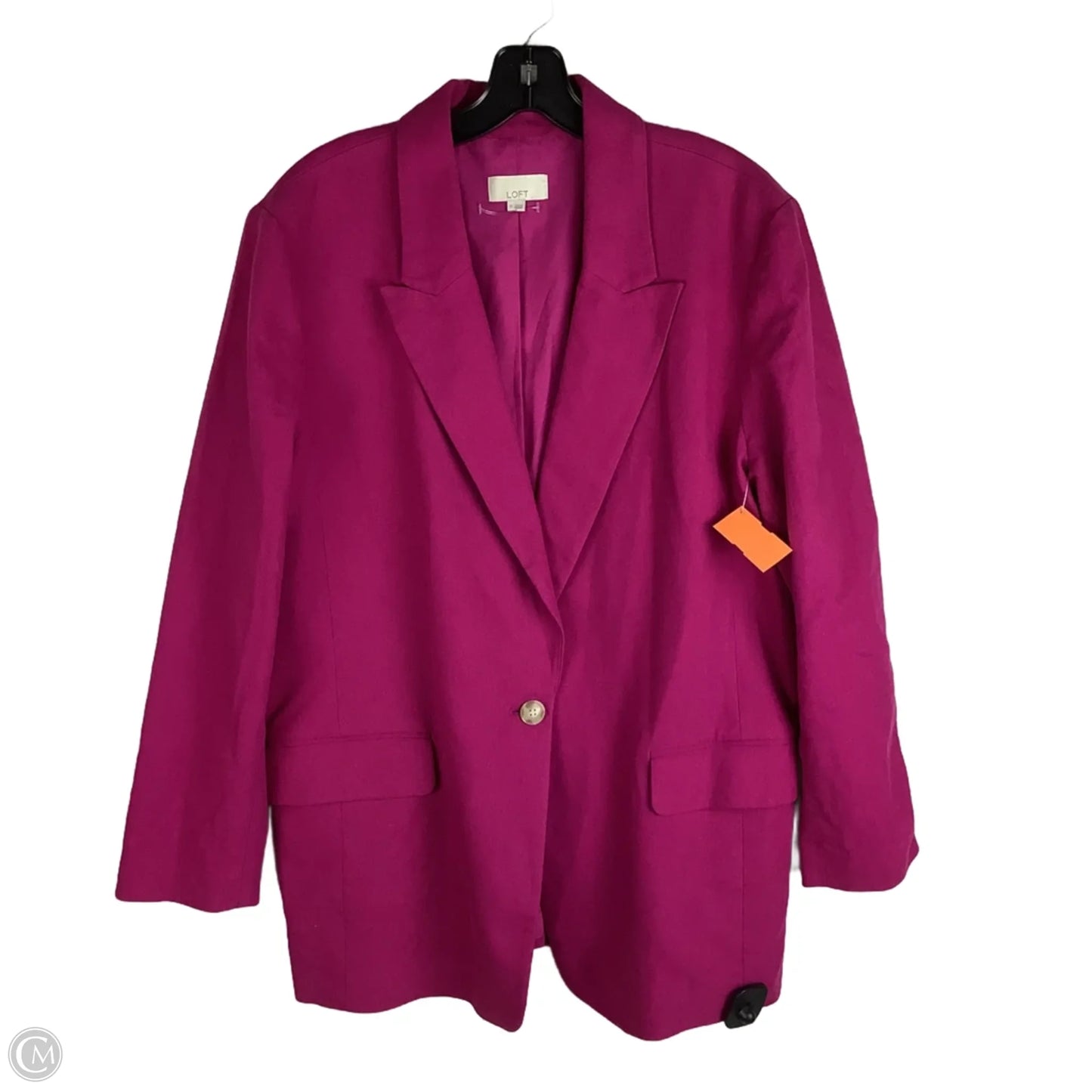 Blazer By Loft In Pink, Size: 16