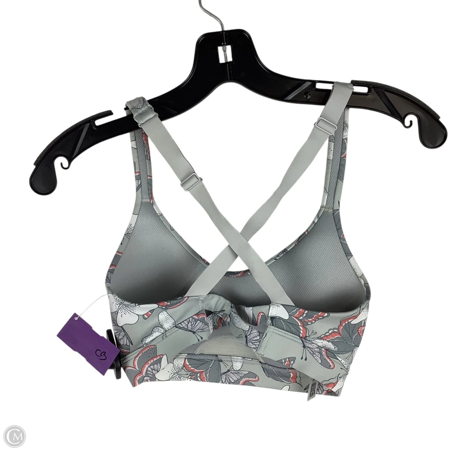 Athletic Bra By Victorias Secret In Grey & Orange, Size: Xs