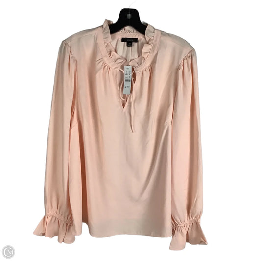 Top Long Sleeve By J. Crew In Pink, Size: Xl