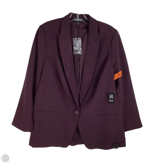 Blazer By Express In Purple, Size: L