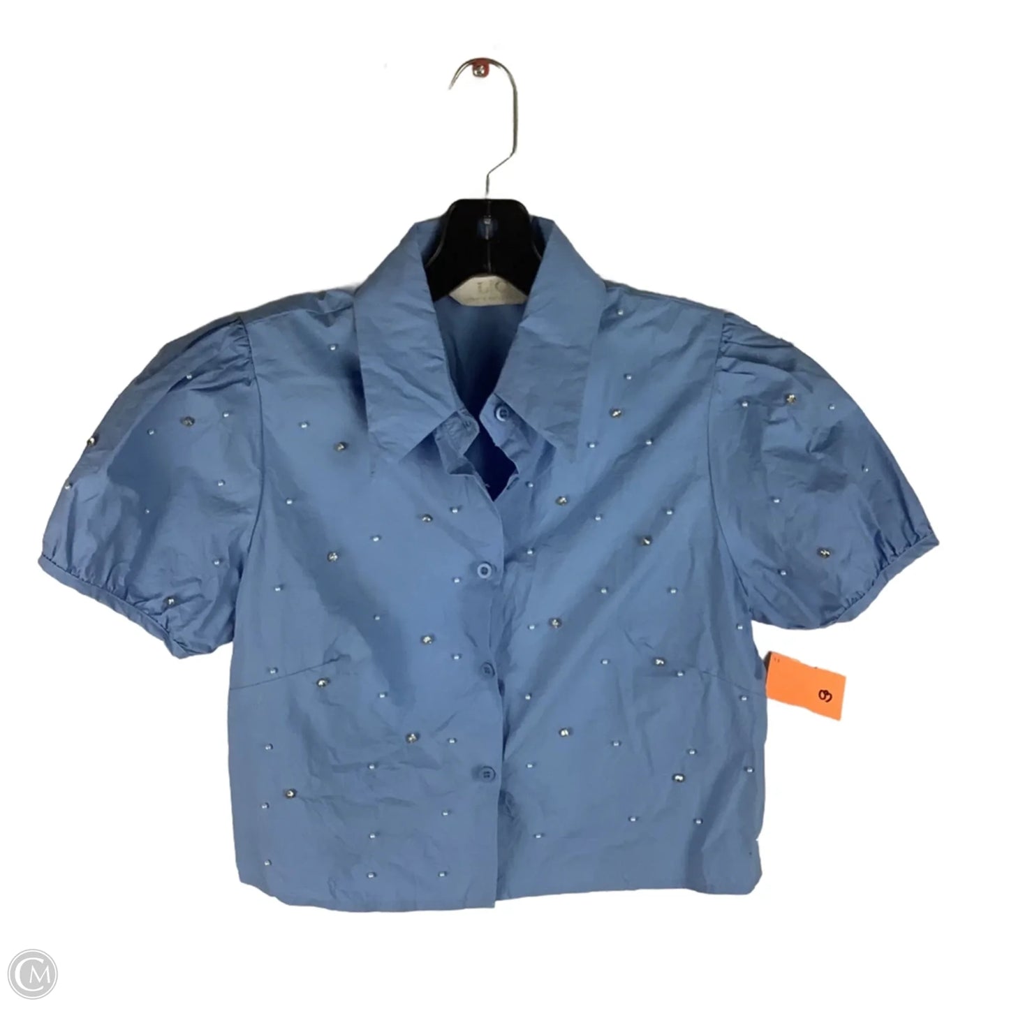 Top Short Sleeve By CMC In Blue, Size: S