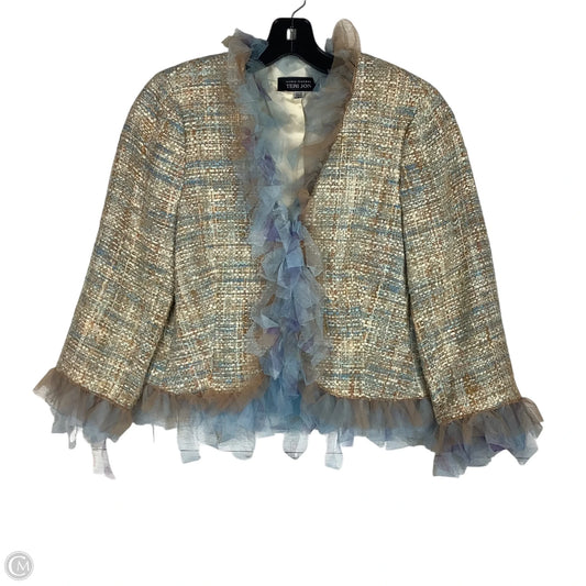 Blazer By Cmb In Blue & Brown, Size: 8