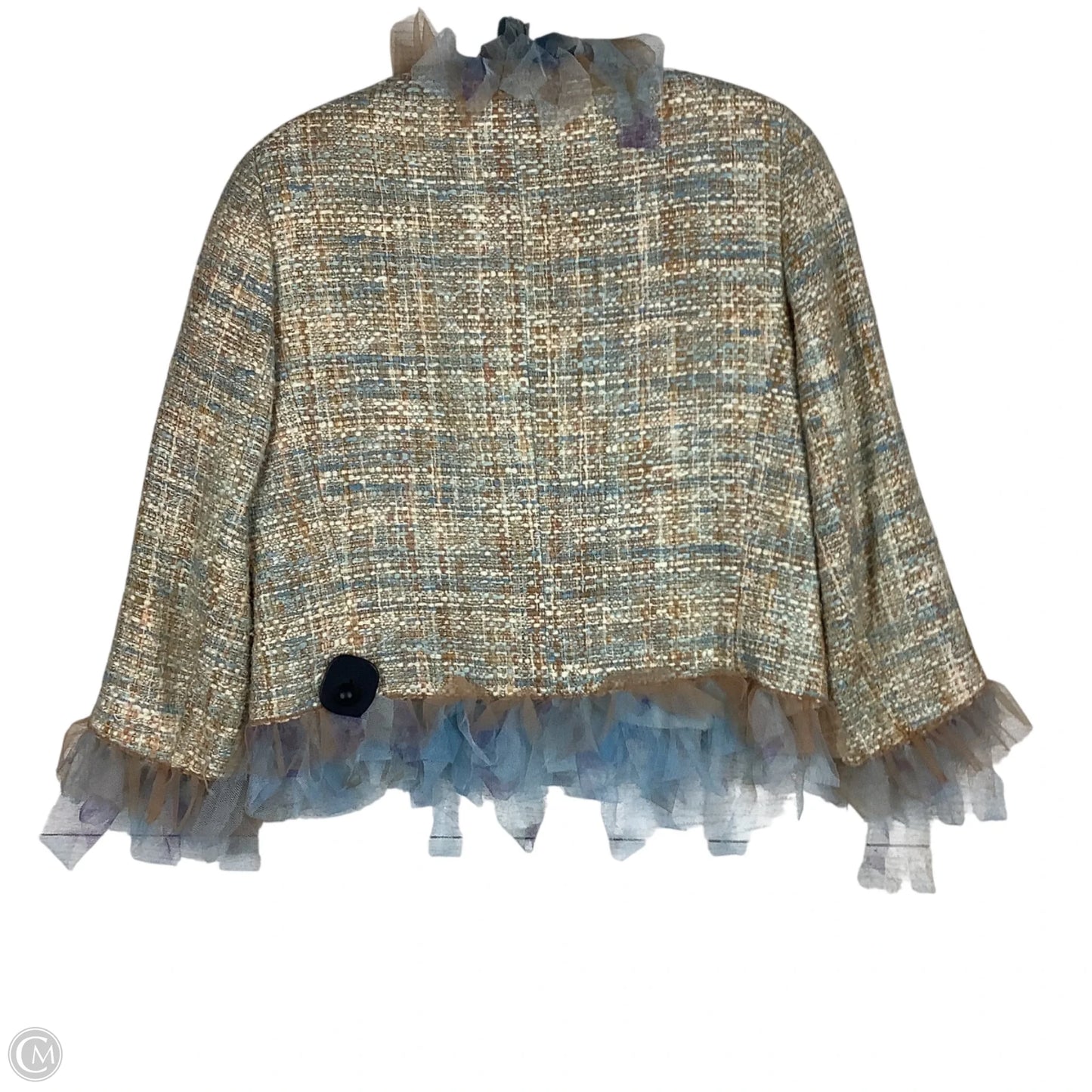 Blazer By Cmb In Blue & Brown, Size: 8