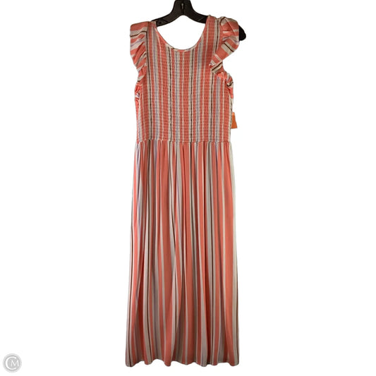 Dress Casual Maxi By A New Day In Coral, Size: M