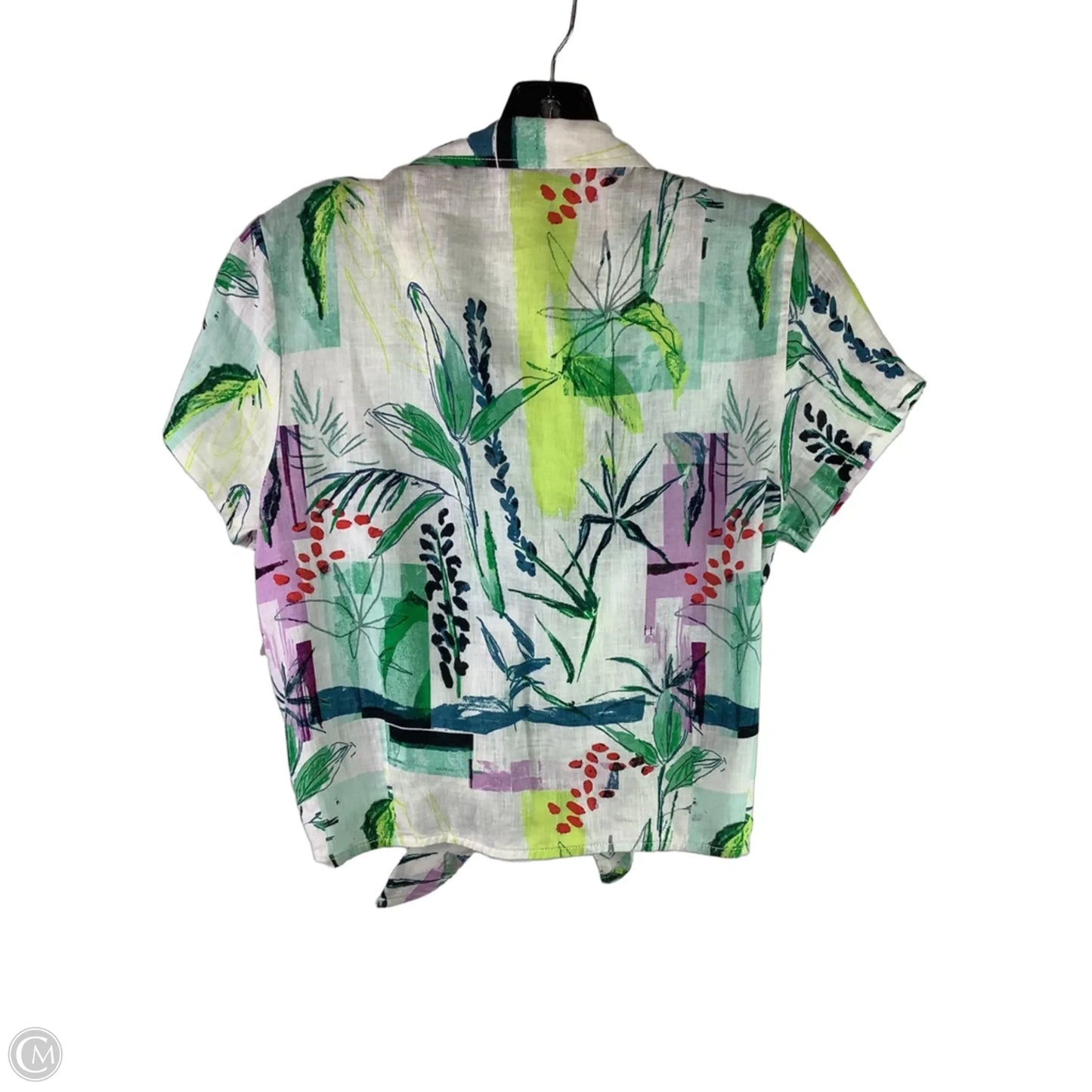 Top Short Sleeve By Sigrid Olsen In Multi-colored, Size: M