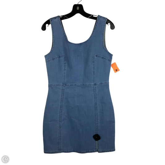 Dress Party Short By Clothes Mentor In Blue Denim, Size: M