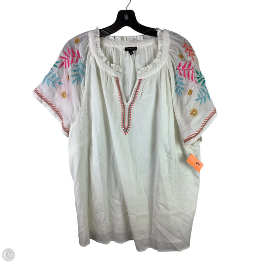 Top Short Sleeve By Talbots In Multi-colored, Size: 2x