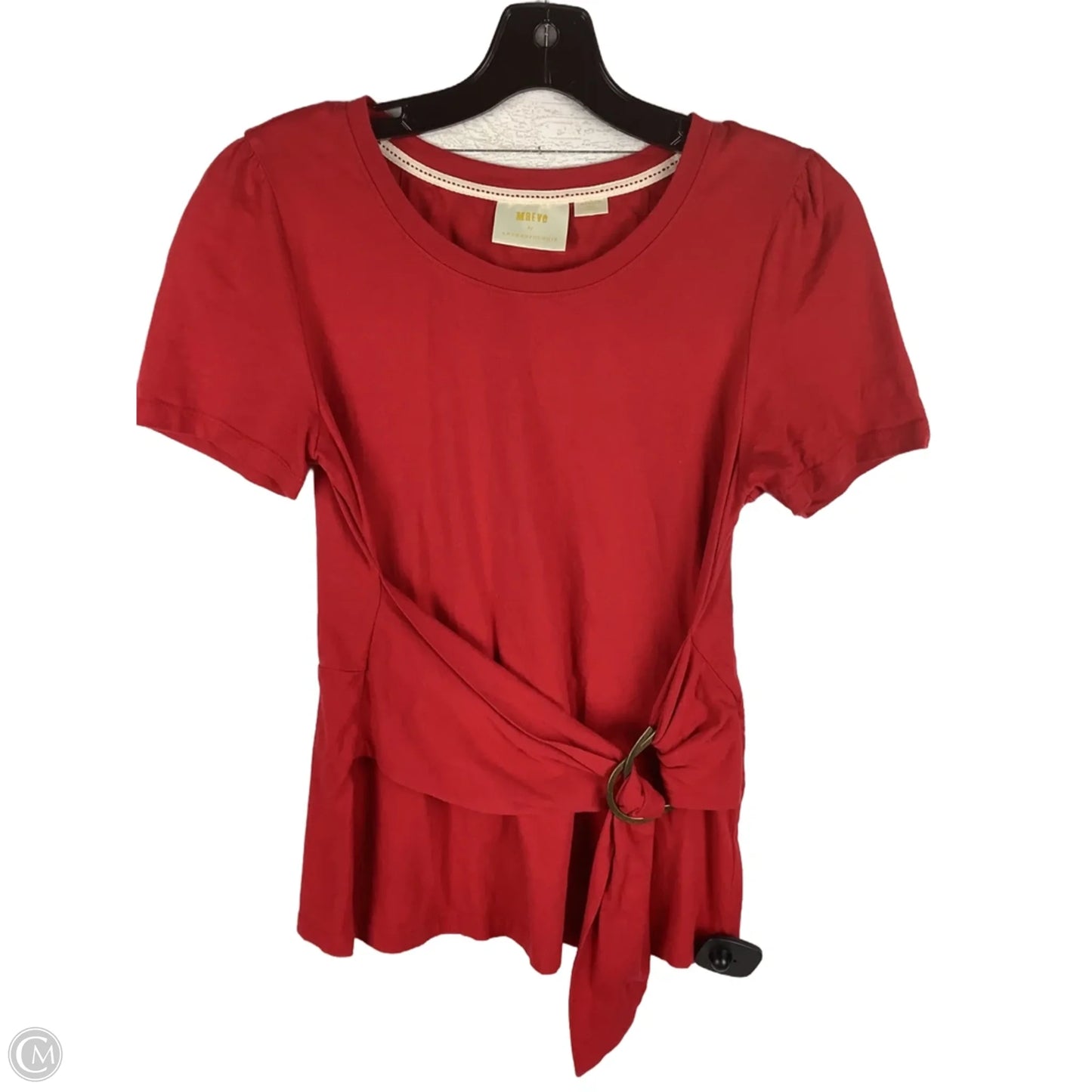 Top Short Sleeve By Maeve In Red, Size: M