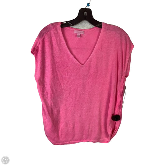 Top Short Sleeve Designer By Lilly Pulitzer In Pink, Size: Xs