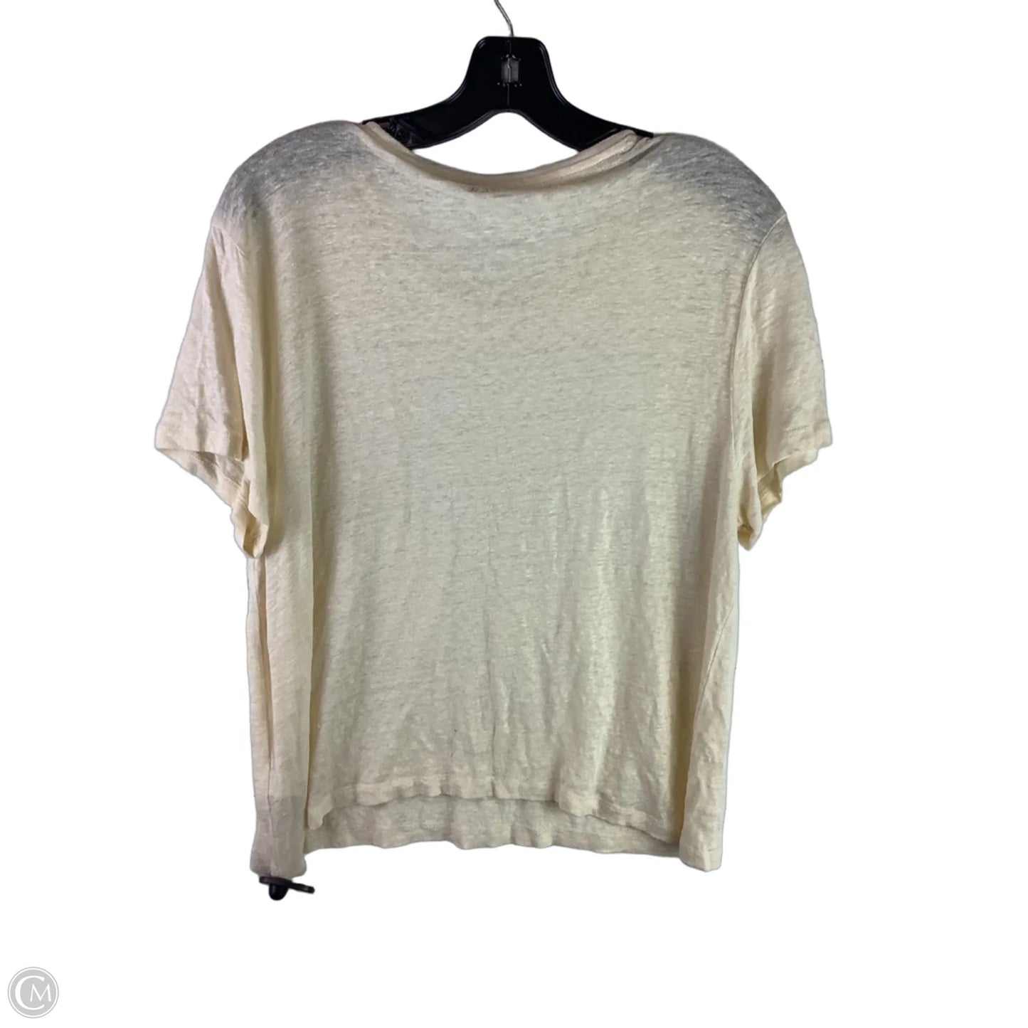 Top Short Sleeve Basic By J. Crew In Yellow, Size: L