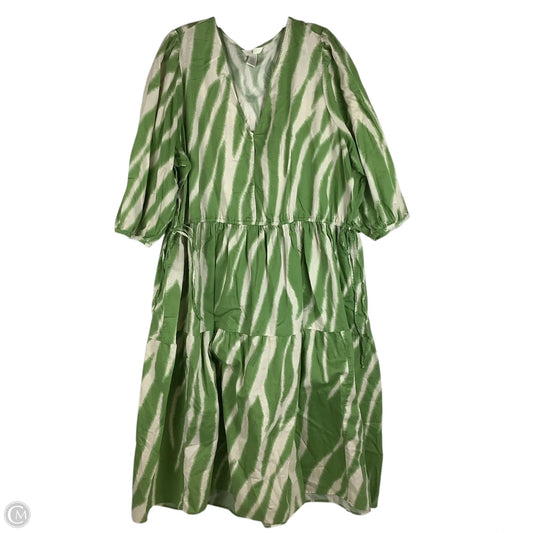 Dress Casual Maxi By H&m In Green, Size: Xl