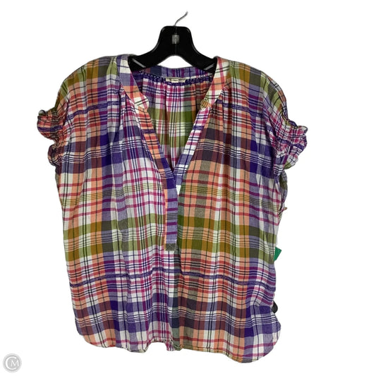 Top Short Sleeve By Pilcro In Multi-colored, Size: M