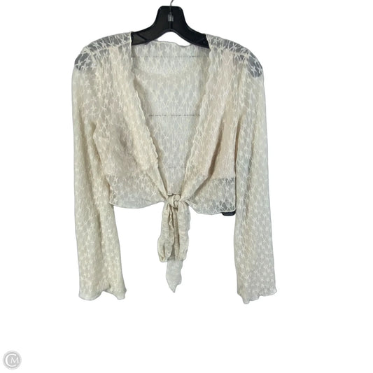 Top Long Sleeve By Cider In Cream, Size: S