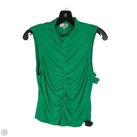 Top Sleeveless By Entro In Green, Size: M