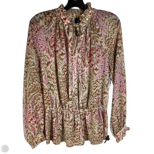 Top Long Sleeve By Bellatrix In Multi-colored, Size: S