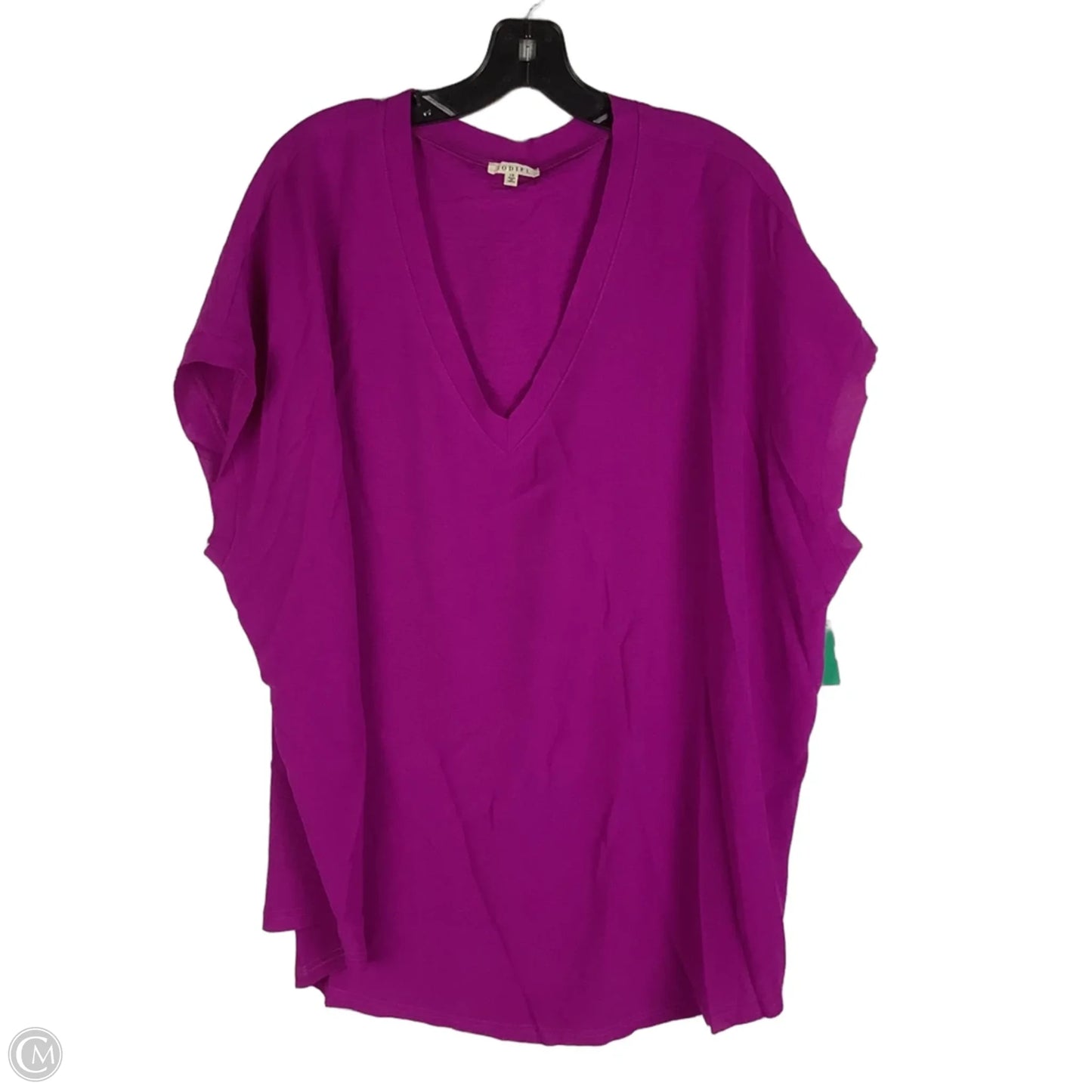 Top Short Sleeve By Jodifl In Purple, Size: 1x