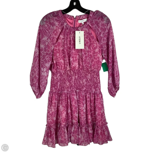 Dress Party Short By Clothes Mentor In Pink, Size: 8