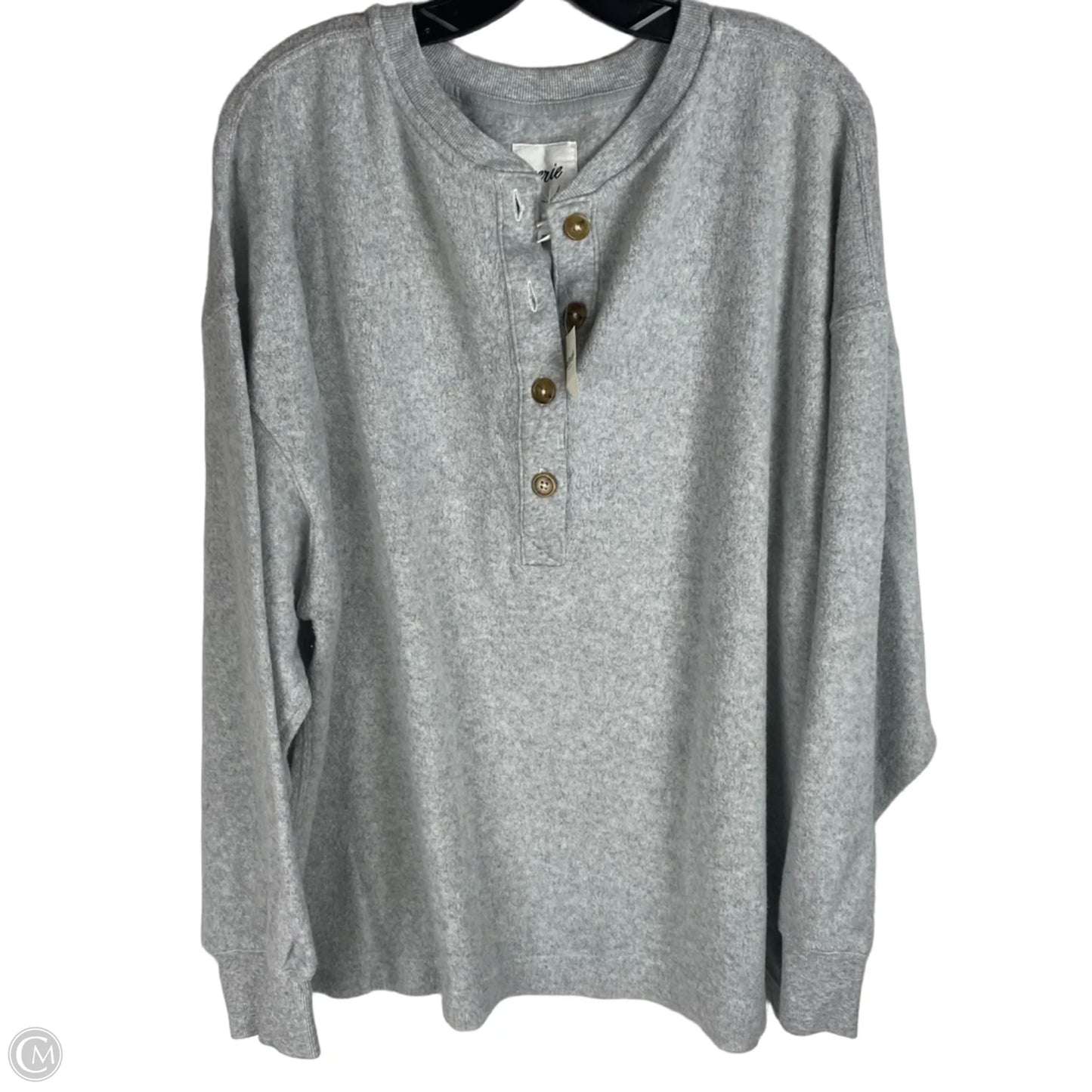 Top Long Sleeve By Aerie In Grey, Size: Xl
