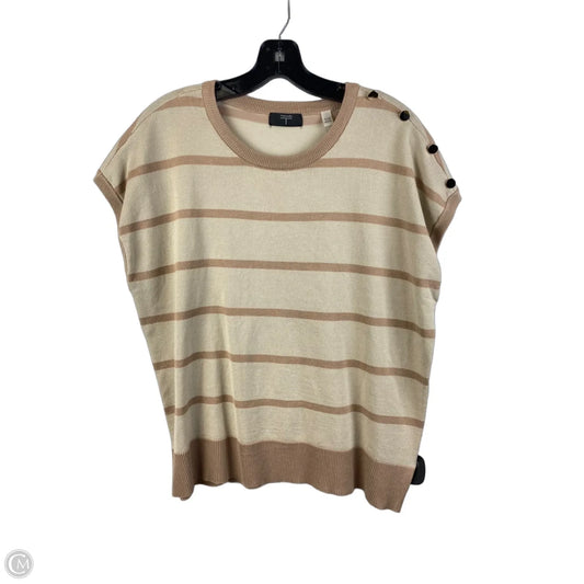 Top Short Sleeve By T Tahari In Striped Pattern, Size: Xl