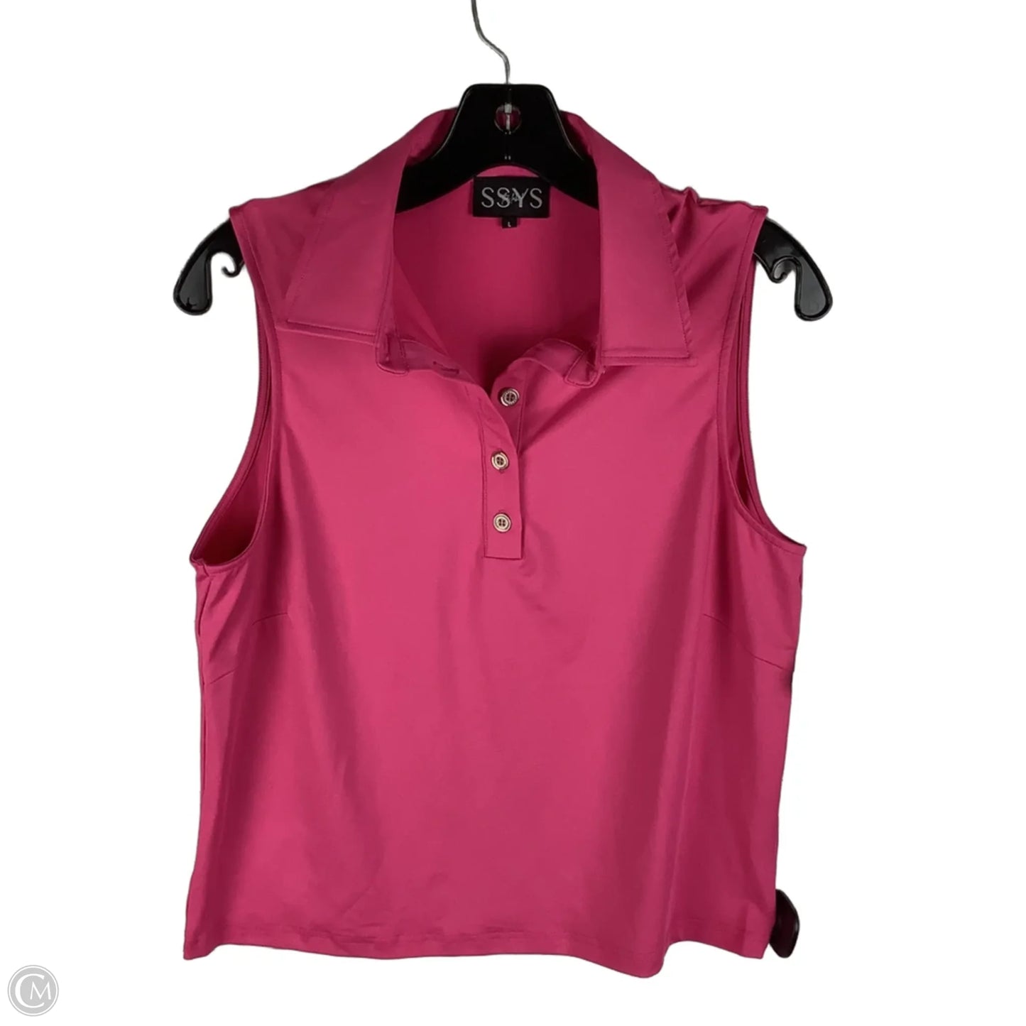 Athletic Tank Top By Clothes Mentor In Pink, Size: L