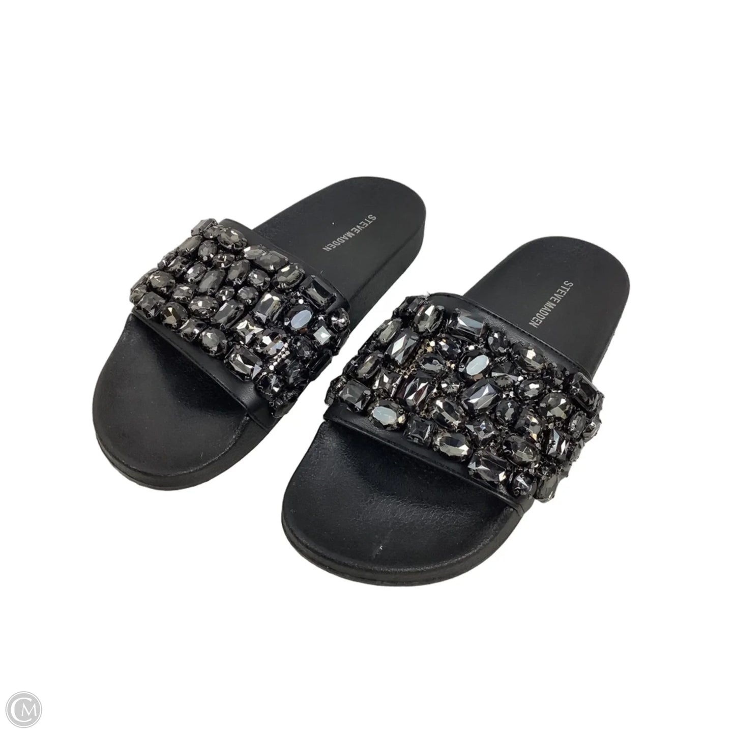 Sandals Flats By Steve Madden In Black, Size: 8