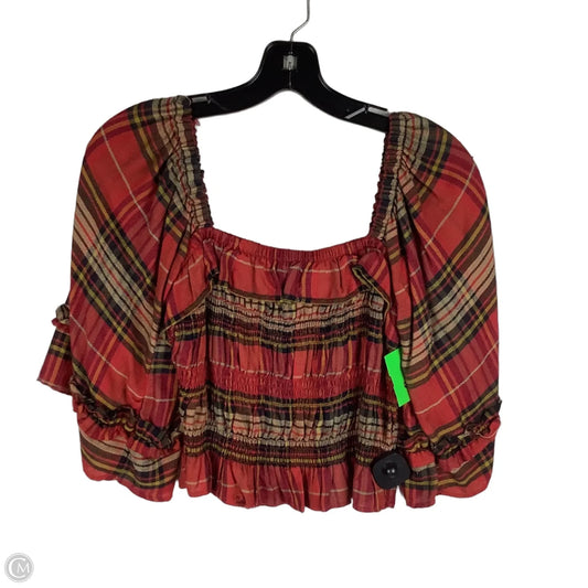 Top Short Sleeve By Angie In Multi-colored, Size: M