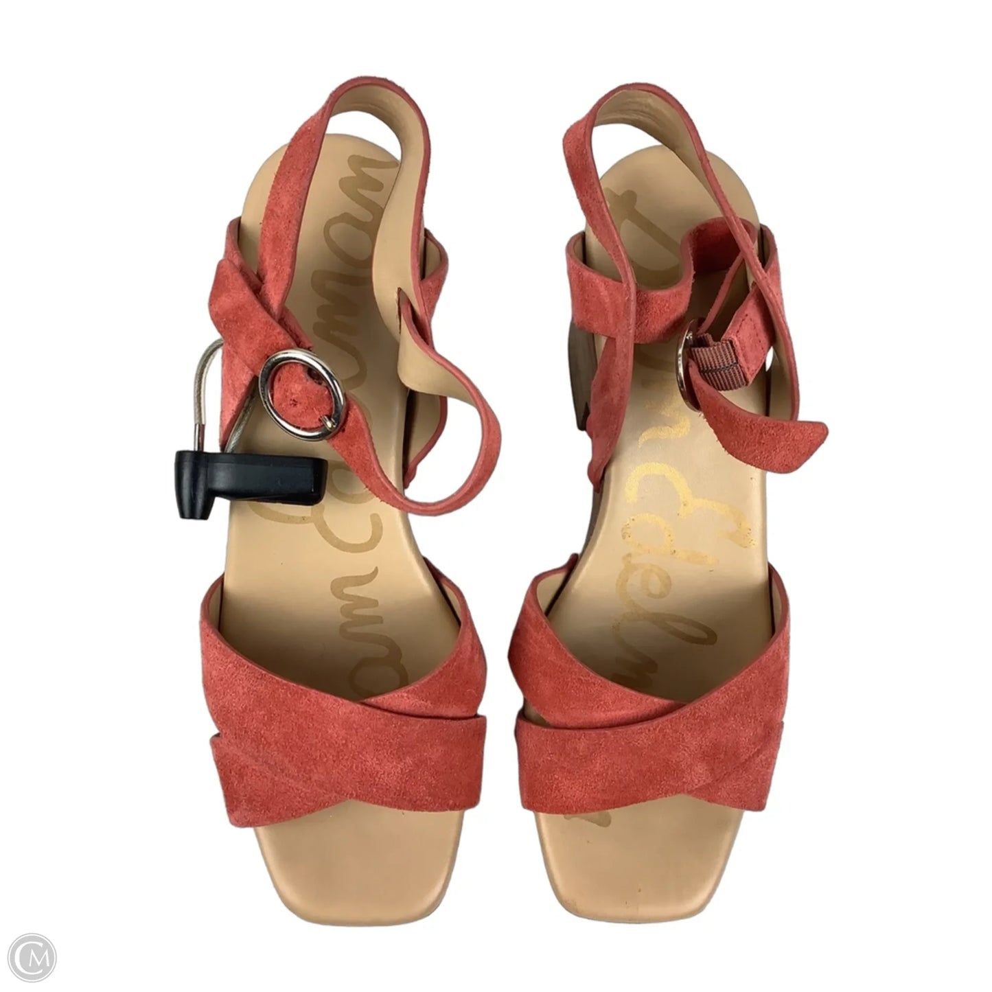 Sandals Heels Block By Sam Edelman In Red, Size: 7.5