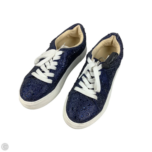 Shoes Sneakers By Betsey Johnson In Blue, Size: 8