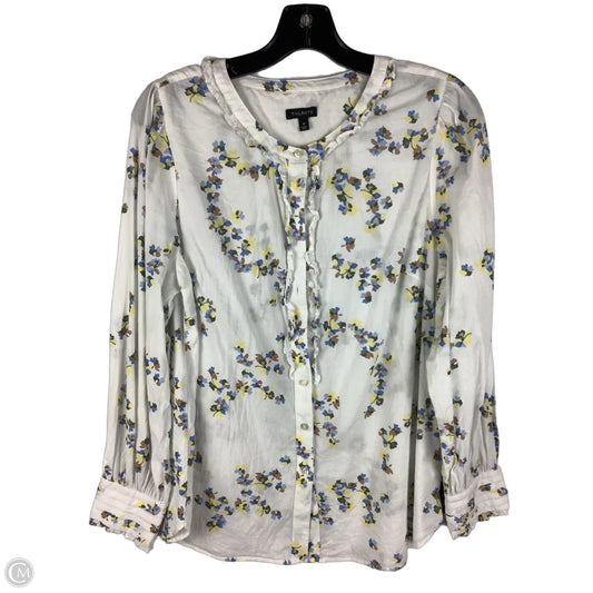 Top Long Sleeve By Talbots In Floral Print, Size: M