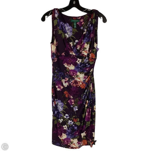 Dress Party Short By Lauren By Ralph Lauren In Floral Print, Size: 4