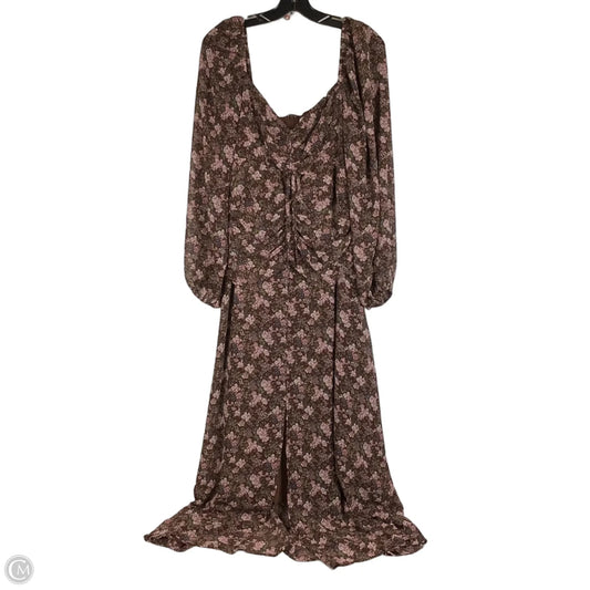 Dress Casual Maxi By Astr In Floral Print, Size: L