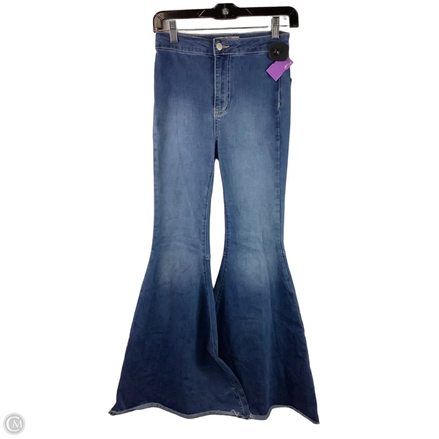 Jeans Flared By Free People In Blue Denim, Size: 0