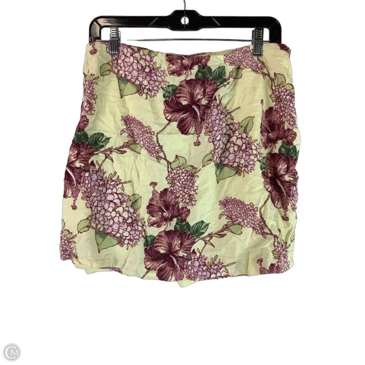 Skirt Mini & Short By Abercrombie And Fitch In Floral Print, Size: Xxl