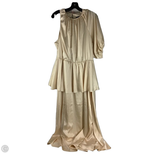 Dress Party Long By Elodie In Gold, Size: 1x