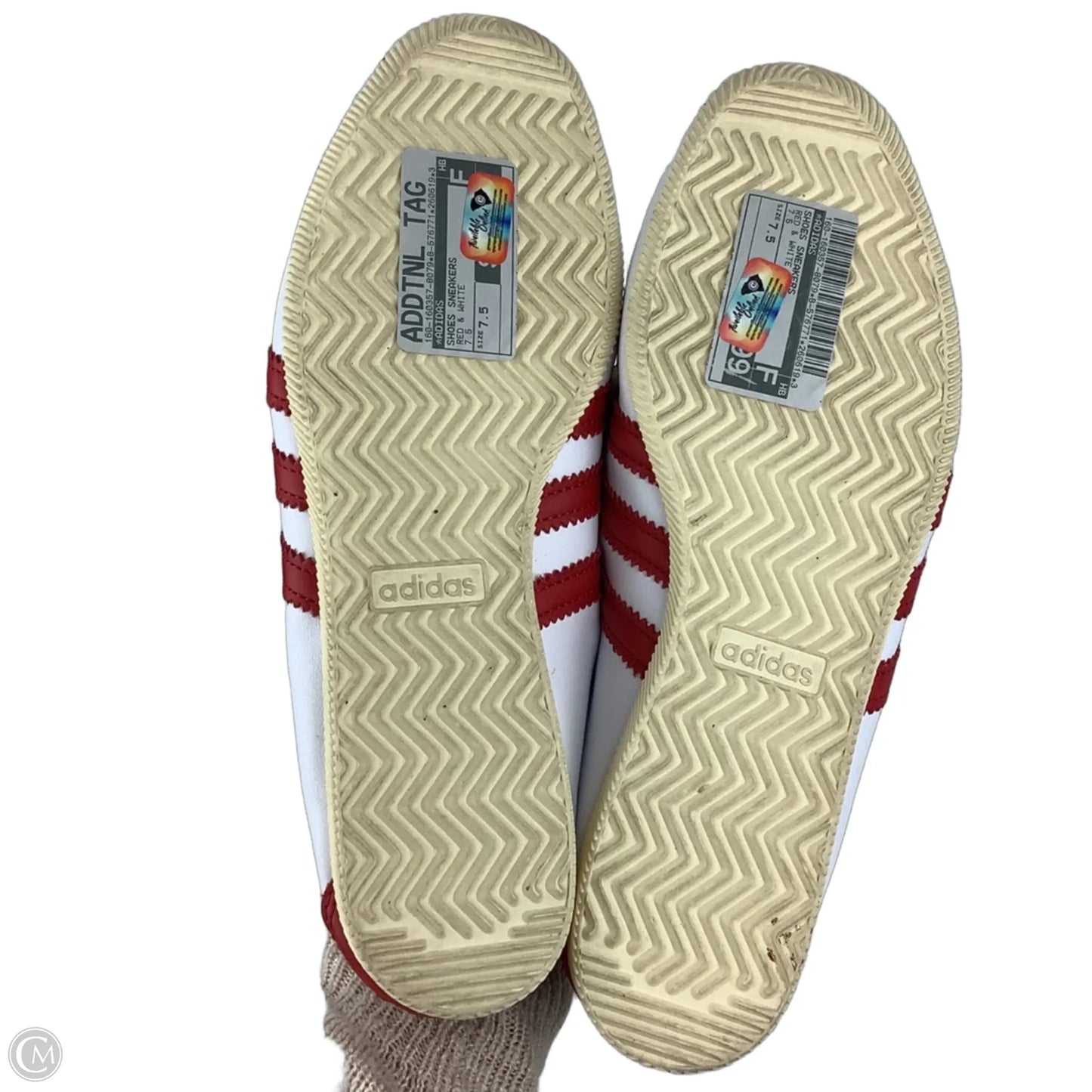 Shoes Sneakers By Adidas In Red & White, Estimated Size: 8.5