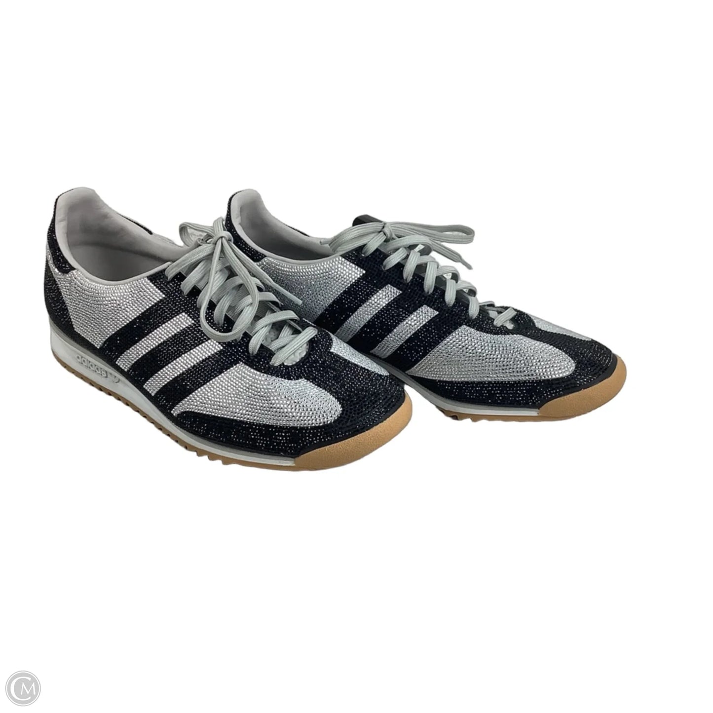 Shoes Sneakers By Adidas In Black & Silver, Size: 9