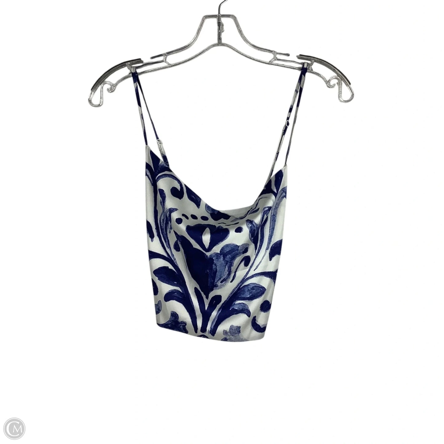 Top Sleeveless By Rachel Zoe In Blue & White, Size: S