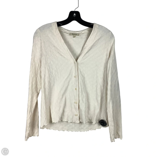 Top Long Sleeve By Madewell In Cream, Size: M