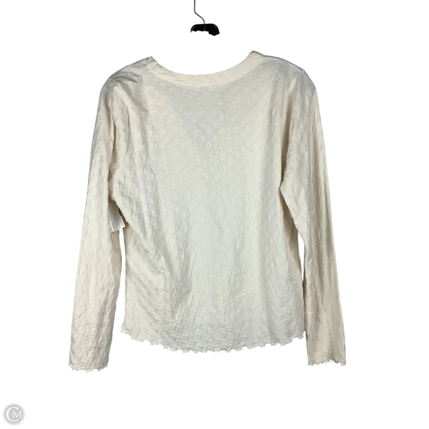 Top Long Sleeve By Madewell In Cream, Size: M