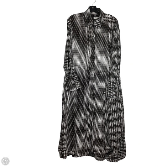 Dress Casual Maxi By Cos In Black & Cream, Size: 8