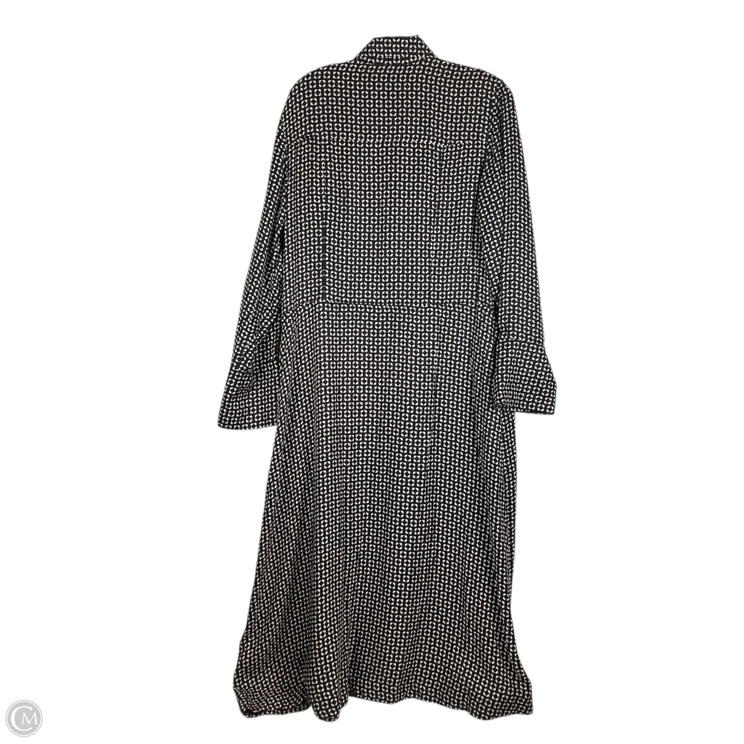 Dress Casual Maxi By Cos In Black & Cream, Size: 8