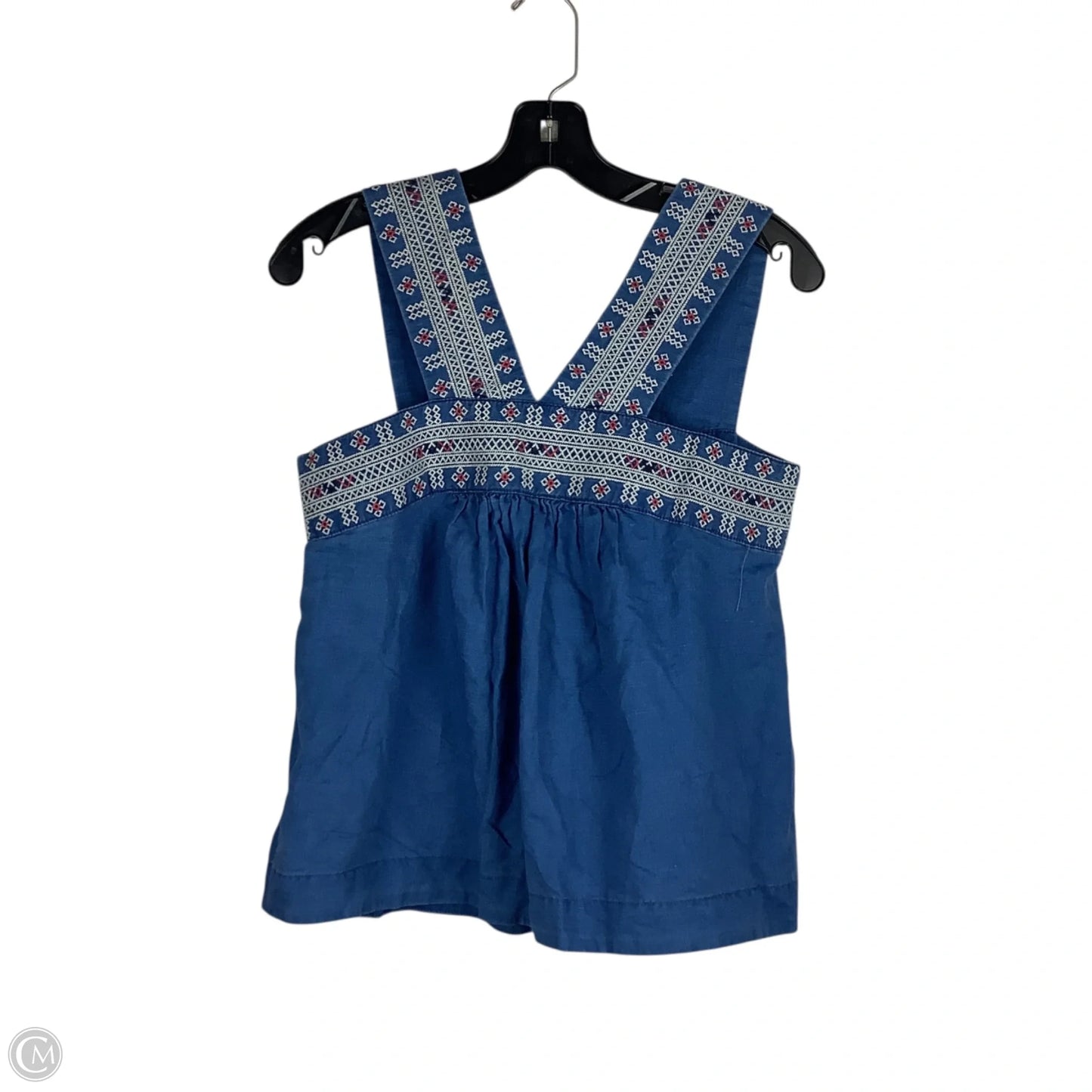 Top Sleeveless By Madewell In Blue, Size: 4