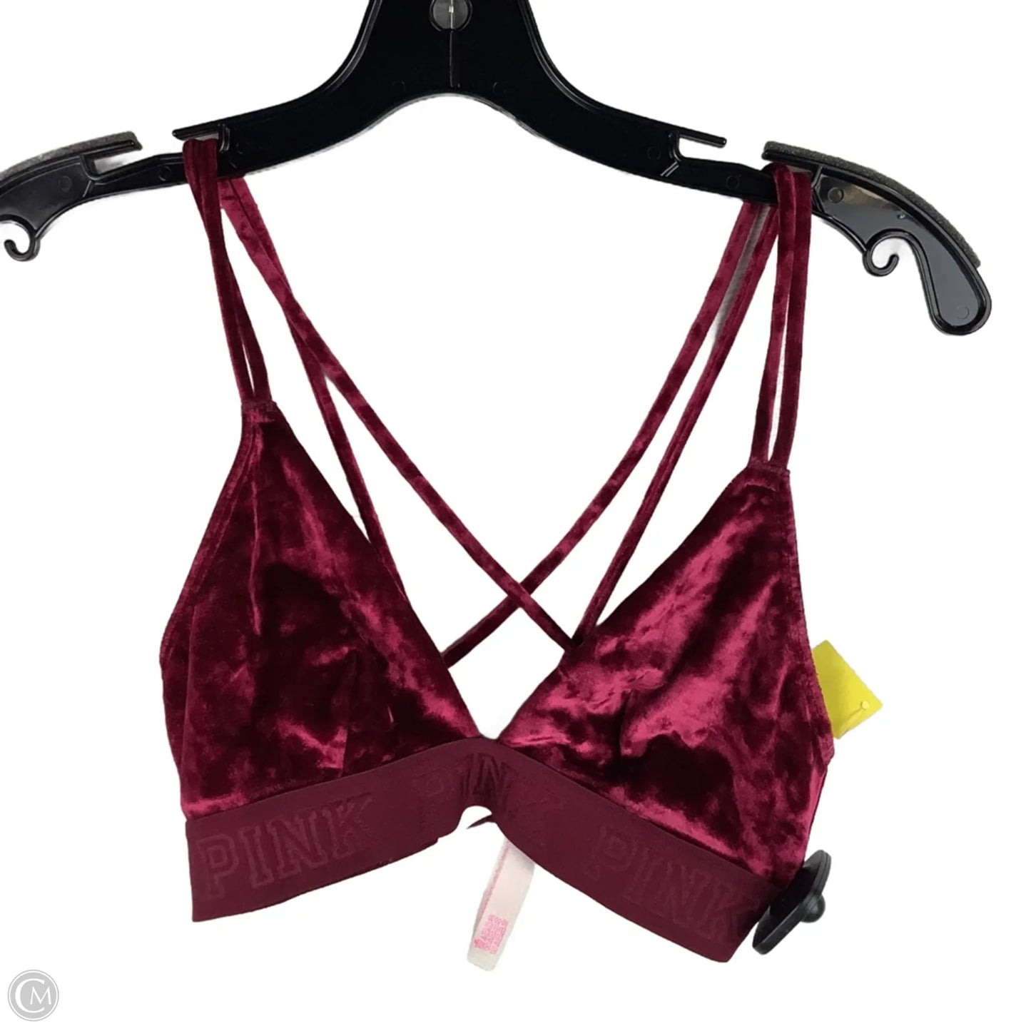 Athletic Bra By Pink In Maroon, Size: Xs